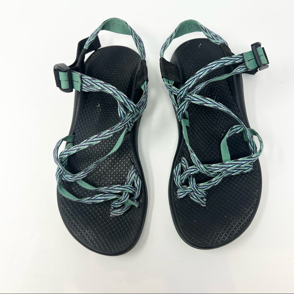 Chaco ZX/2 Classic Daggar Strappy Sandal size 8 turquoise